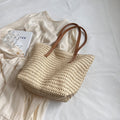 Women Straw Vacation 2026 Spring New Fashion Large Shoulder Tote Bag