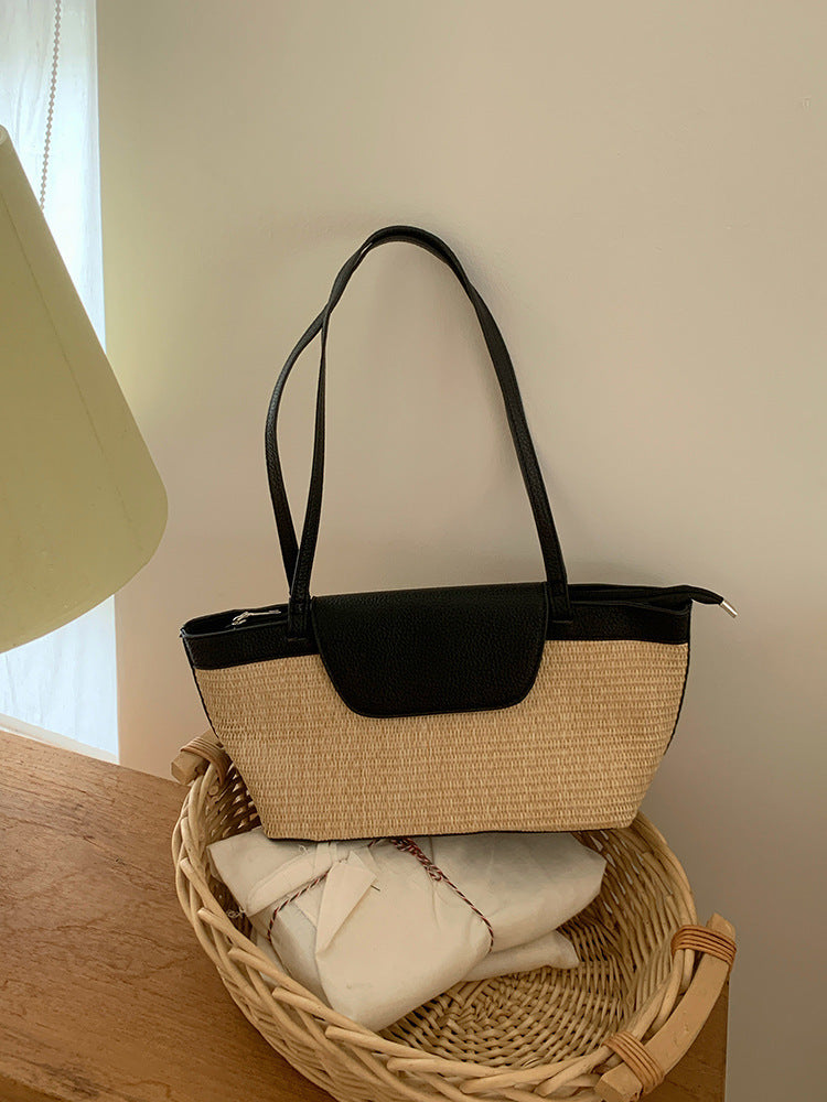 Straw Woven Summer Beach Tote Shoulder Bag