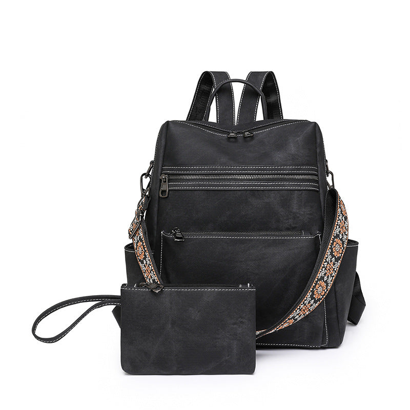 Women Lightweight Vintage Large Casual Travel Convertible Backpack