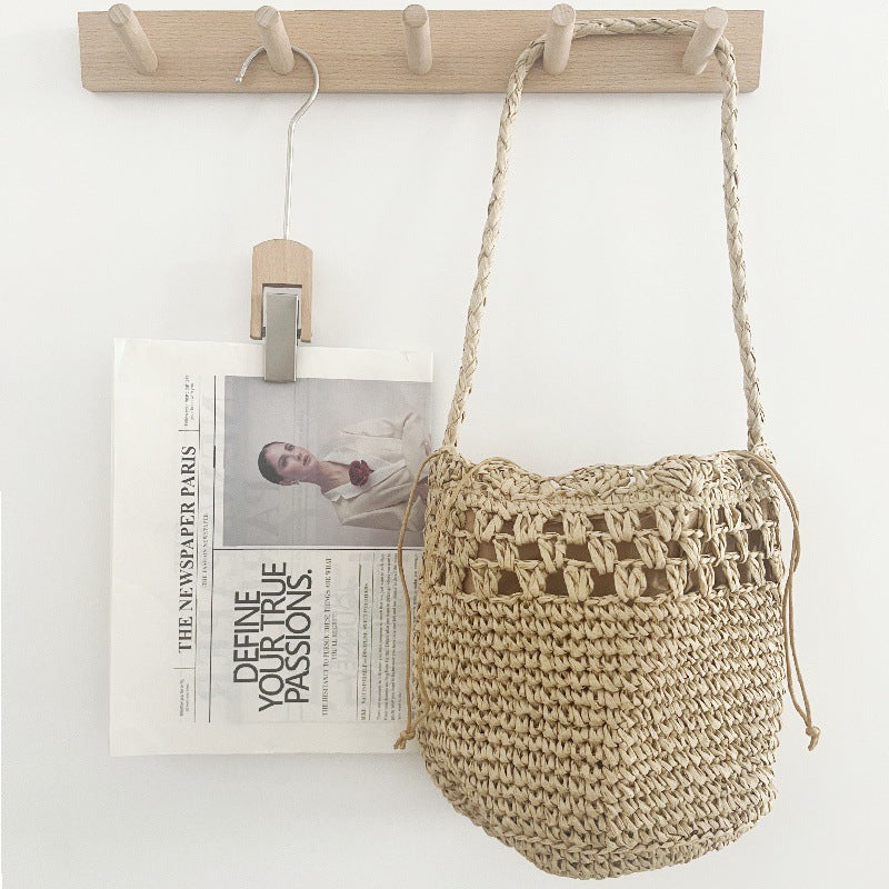 Women Resort Style Straw Woven Bag, Large Capacity Fashion Underarm Shoulder Bag