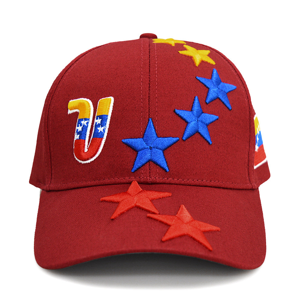 Embroidered Letters Venezuelan Flag Cap