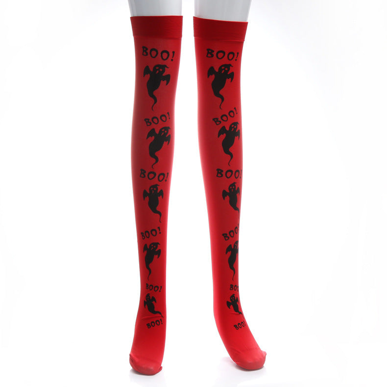 Christmas Halloween Party Knee high Socks Cosplay Apparel Accessories
