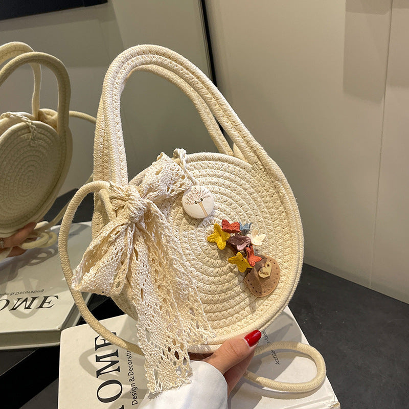 Women Straw Woven Beach Crossbody Bag