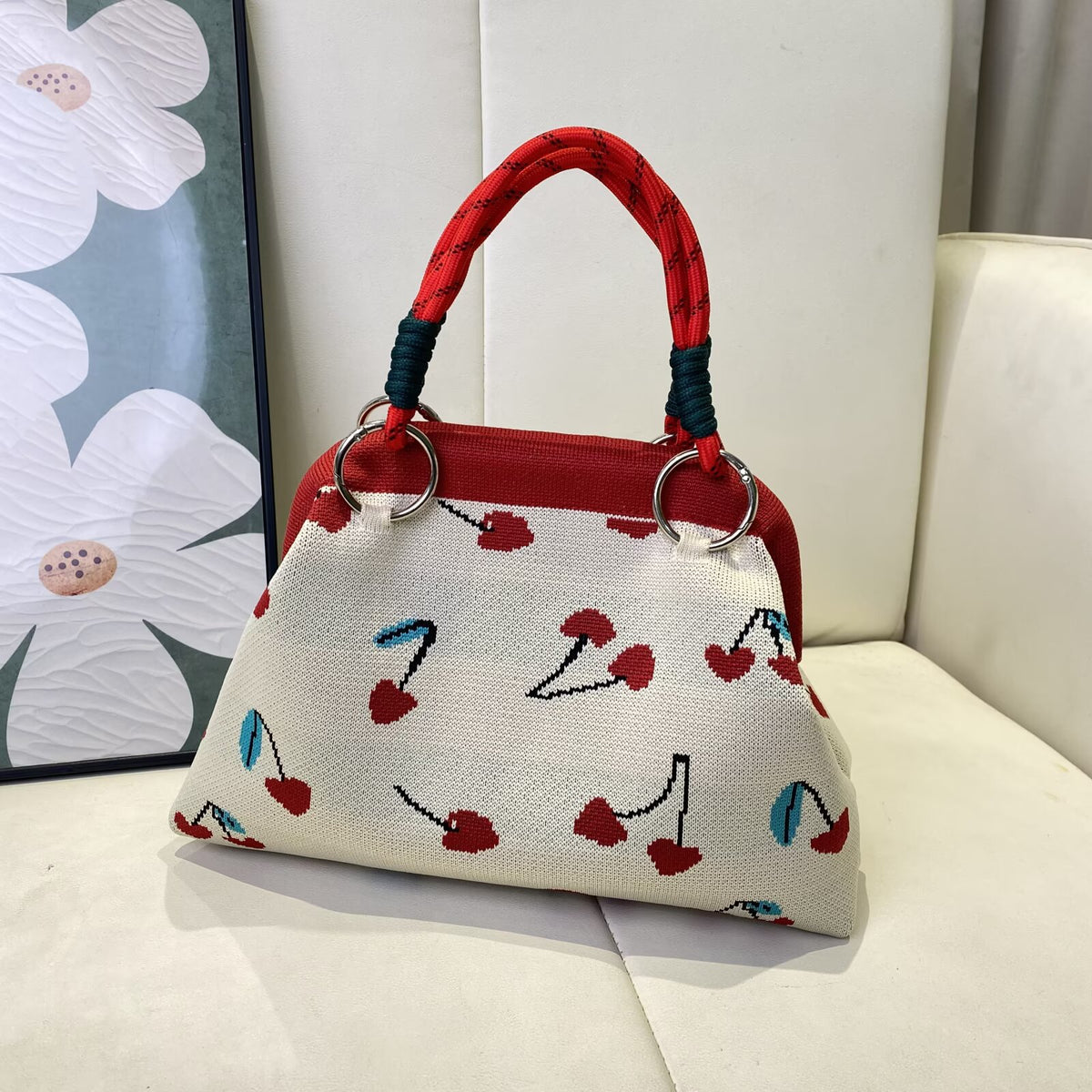 Red Tote Bag color view