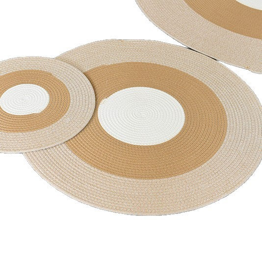 Cotton Linen Tassel Round Floor Mat