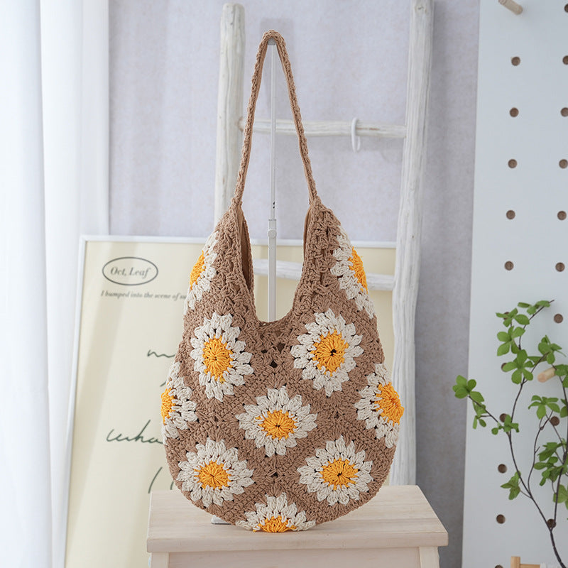 Women Lightweight Large Capacity Casual Woven Bag