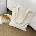2026 Women  Colored Blank Canvas Tote Bag