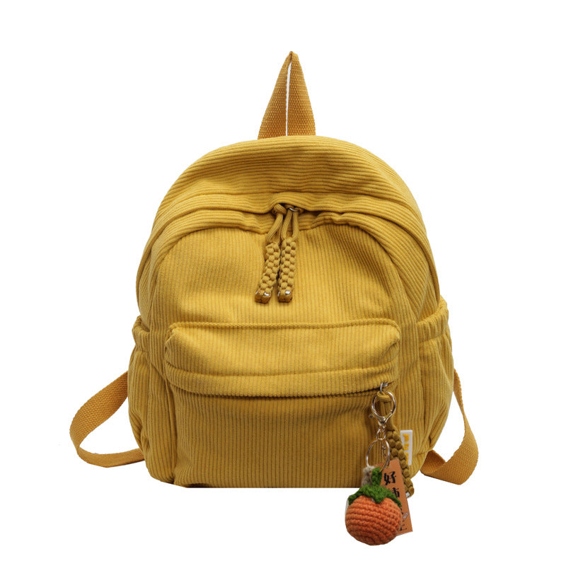 Corduroy Small Forest Casual Backpack