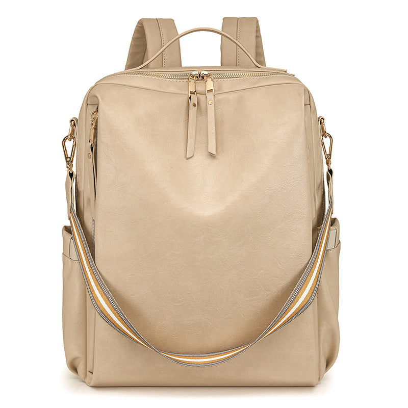 Women New Vintage Multifunctional PU Travel Backpack