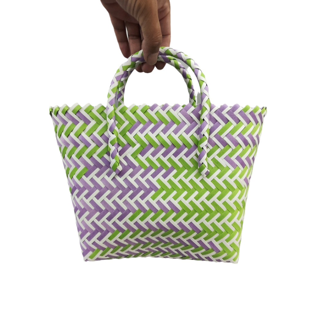 Plastic Woven Vegetable Souvenir Hand Basket