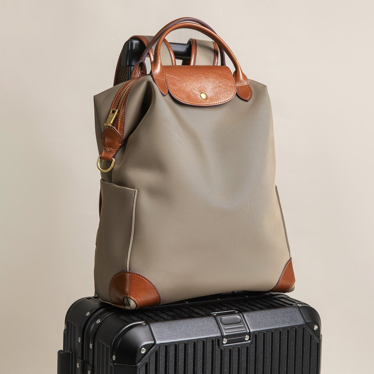 Waterproof Nylon Convertible Travel Backpack Purse