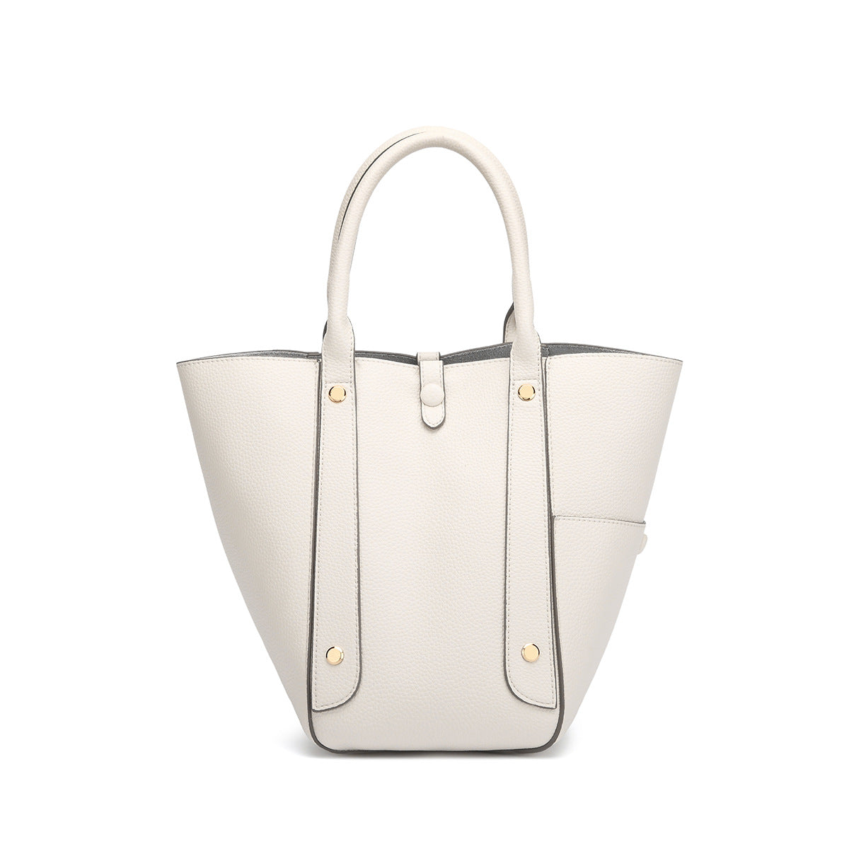 Genuine Leather Vegetable Basket Shoulder Bag