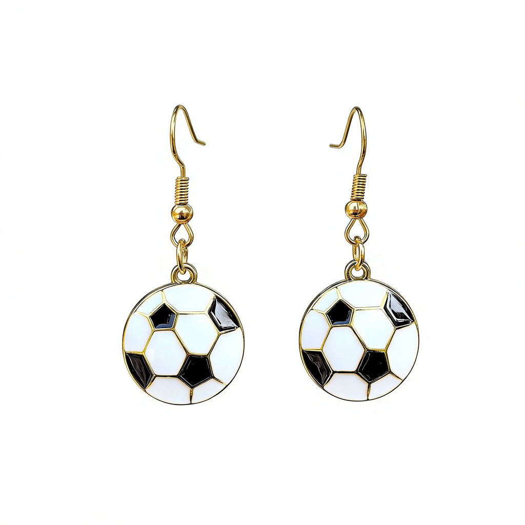 World Cup Football Basketball Baseball Earrings