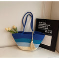 Women Woven Large Spring Summer Casual Shoulder Beach Bag
