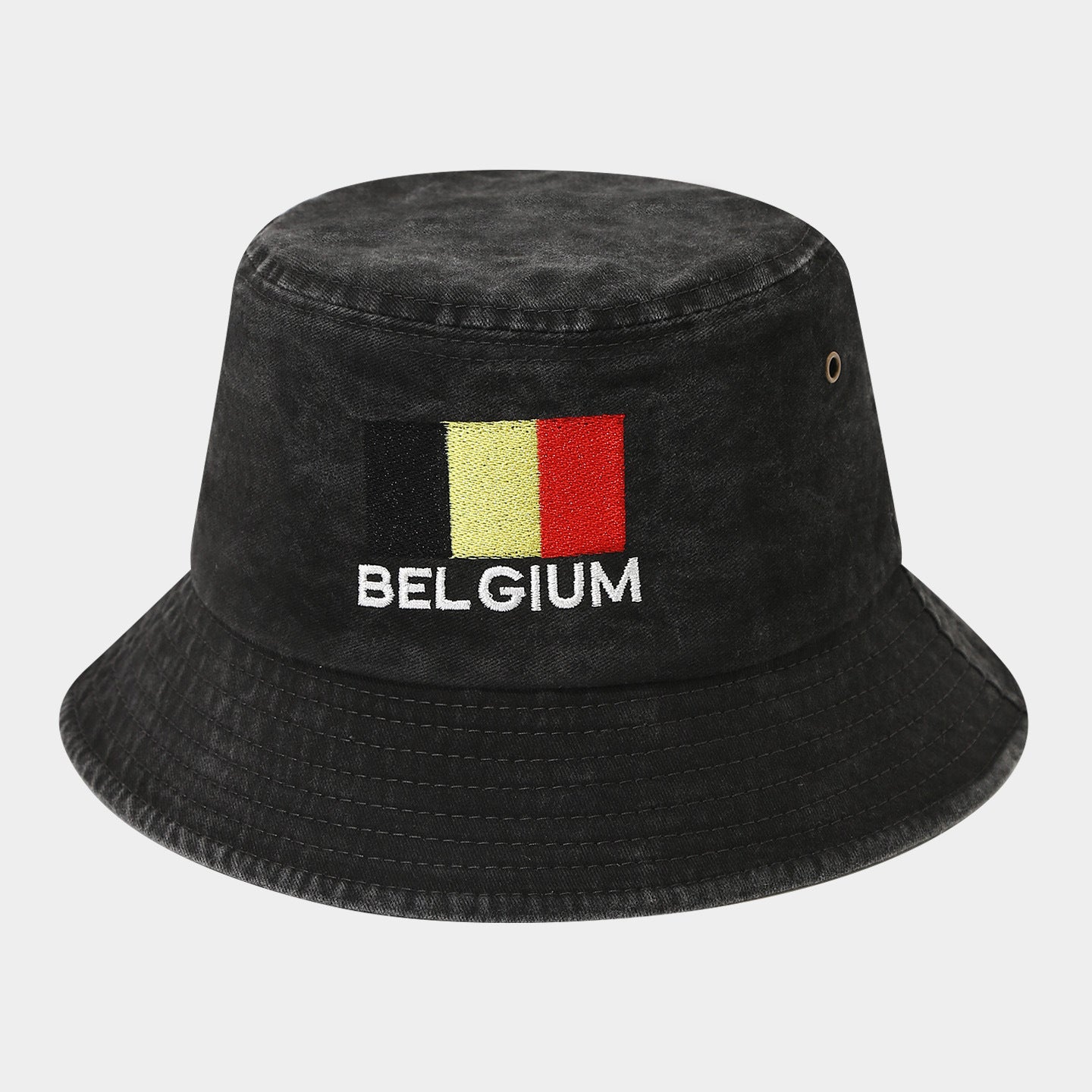 Washed Foldable World Flag Fisherman Hat