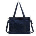 2026 Women Casual Denim Minimalist Versatile Shoulder Tote Bag