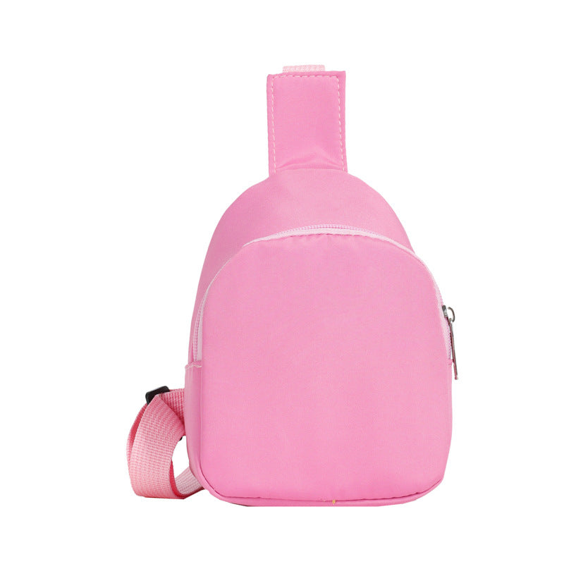 Solid Color Nylon Lightweight Cross-Body Bag