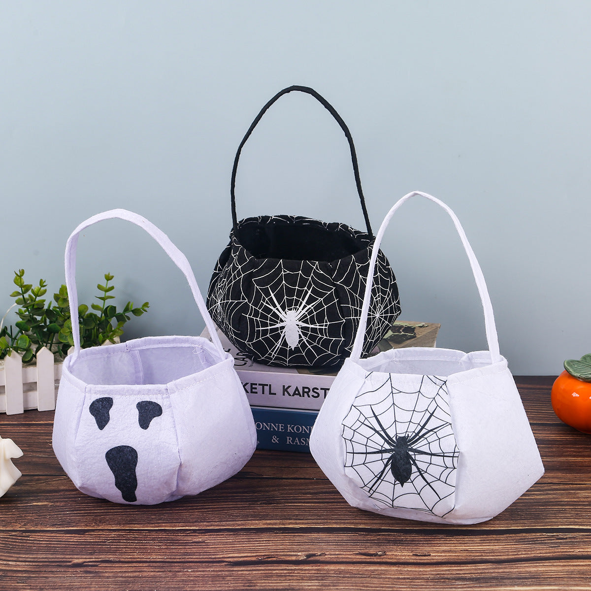 Halloween Super-Soft Plush Ghost Candy Bucket