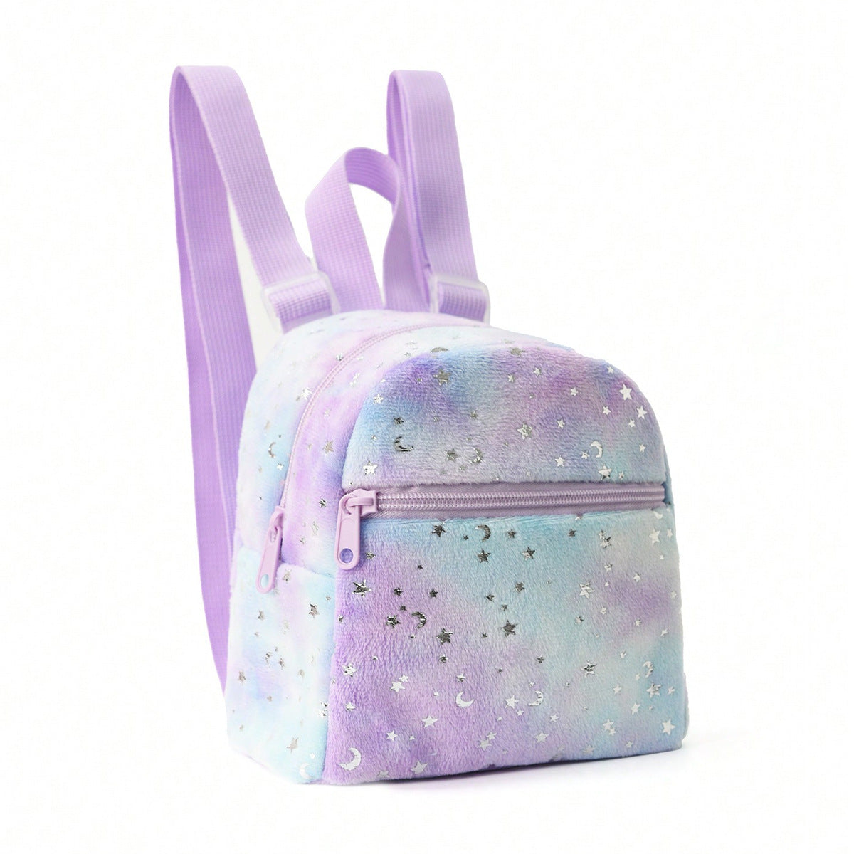 Rainbow Multicolor Pu Quilted Mini Backpack