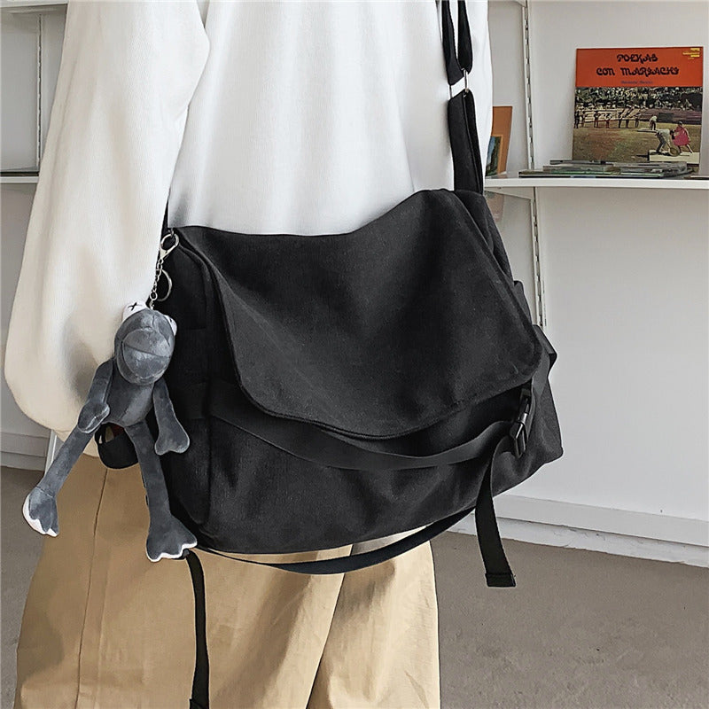 Canvas Large Capacity Messenger Shoulder Bag