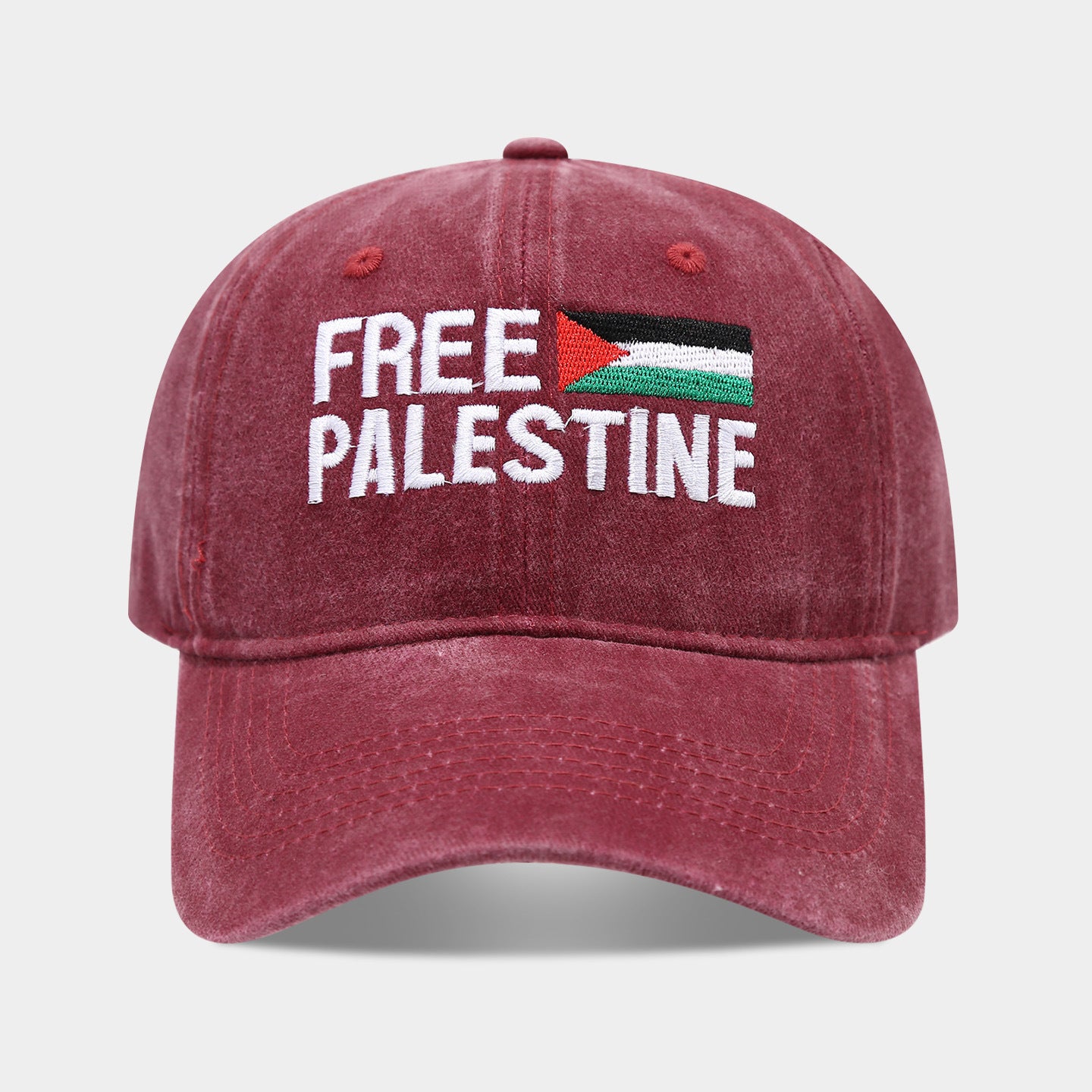 World Cup Flag Embroidered Black Baseball Cap