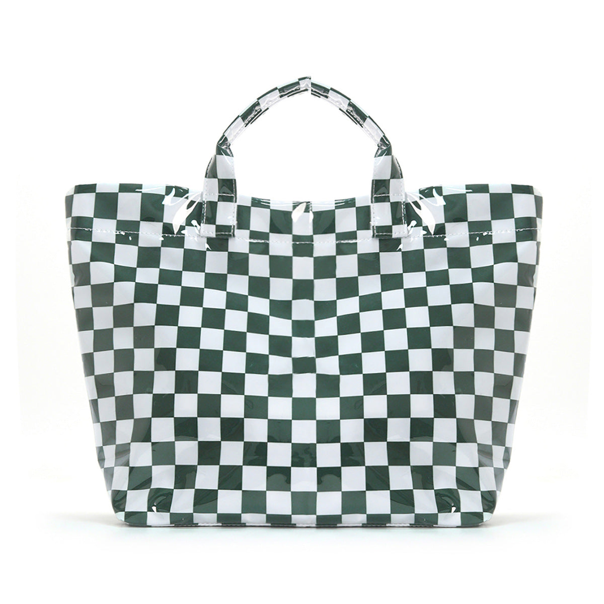 Striped Lightweight Large Capacity Travel Shoulder Tote Bag