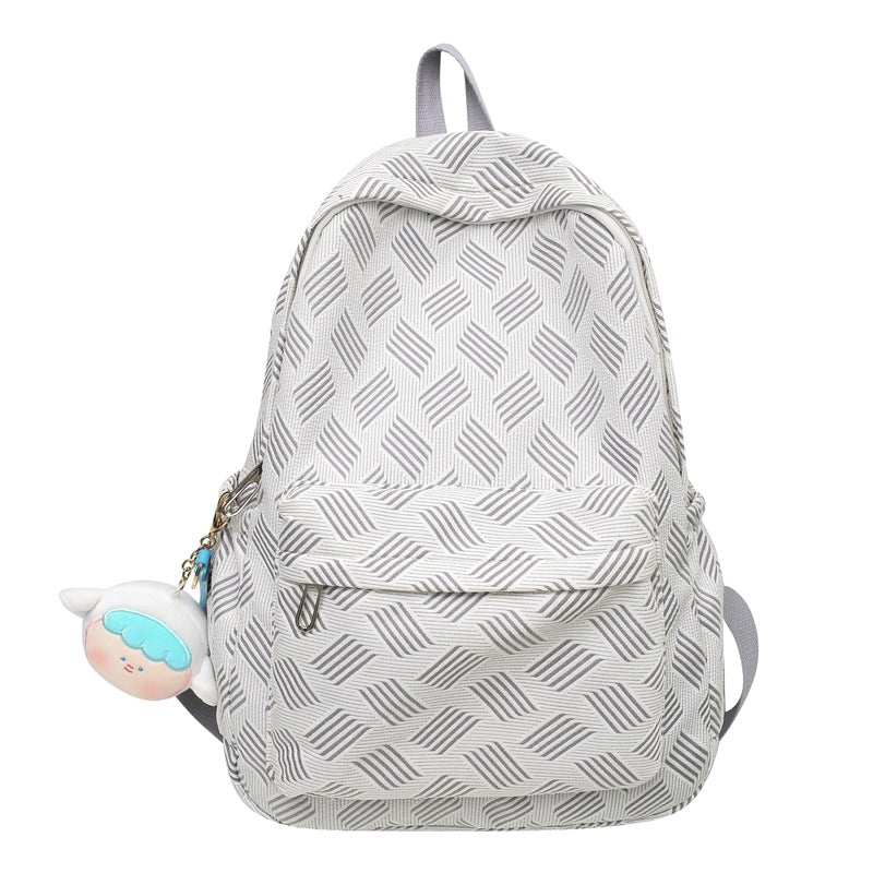 Women Dopamine Large Capacity Backpack, Simple Student School Bag