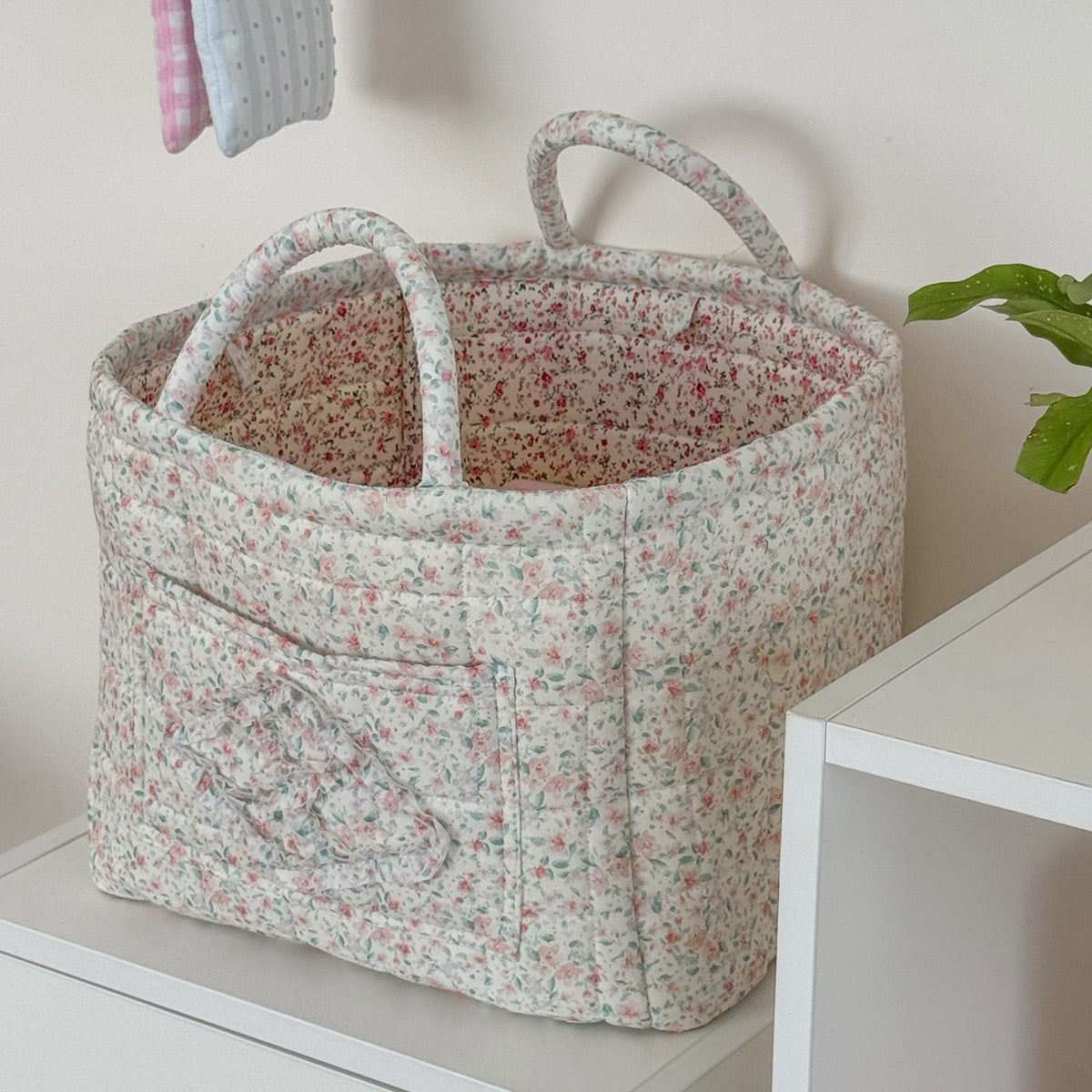Floral Foldable Lightweight Storage Basket
