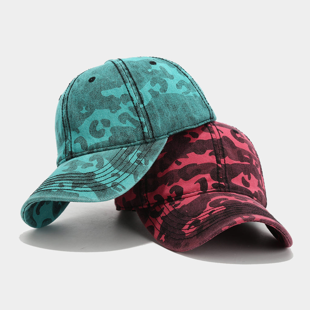 Camouflage Washed Retro Slimming Baseball Cap