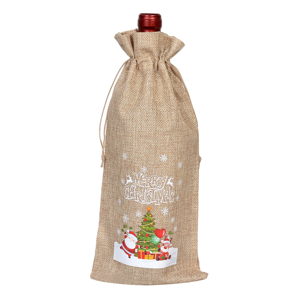 Buffalo Plaid Christmas Drawstring Holiday Gift Bags