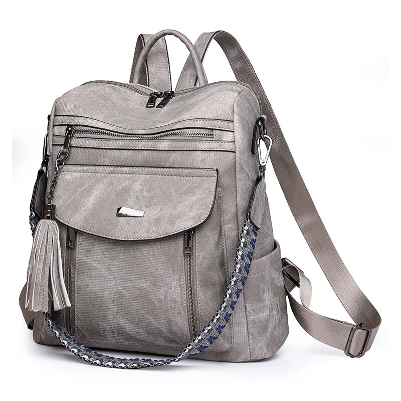 Women Spring Trendy PU Multifunctional Backpack