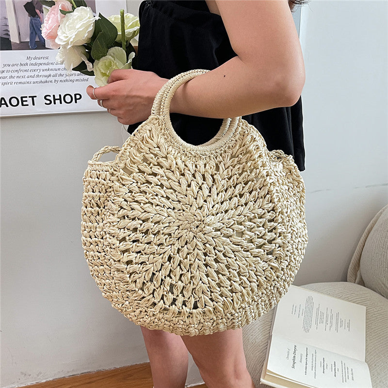 Women Forest Straw Shoulder Beach 2026 New Travel Chain Crossbody Bag