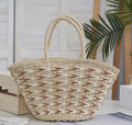 Versatile Paper Rope Woven Straw Shopping Bag