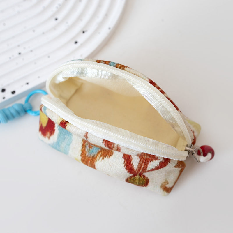 Women Ethnic Unique Lightweight Lipstick Sanitary Key Pouch
