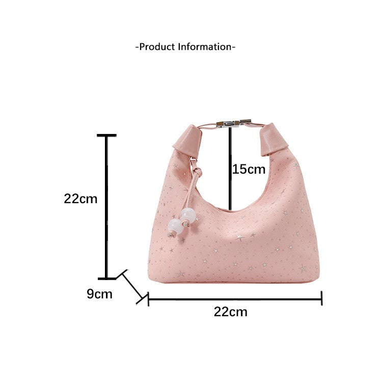 Star Bucket Bag Simple Crossbody Commuter Handbag