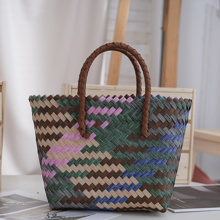 Plastic Woven Shoulder Underarm Bag