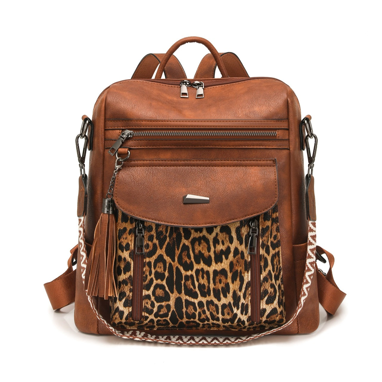 Women Spring Trendy PU Multifunctional Backpack