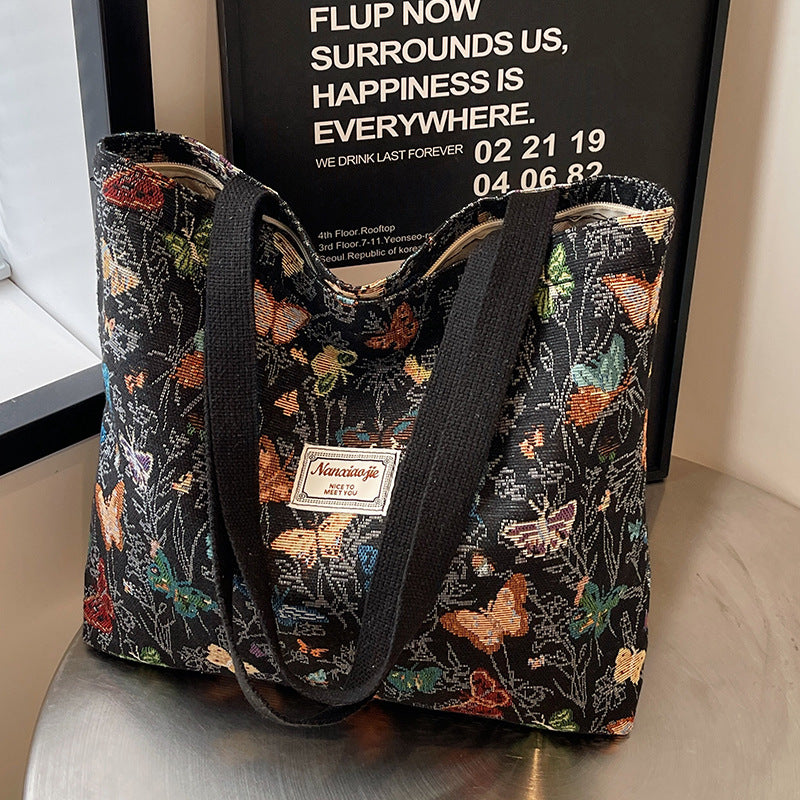 Canvas Commuter Tote Shoulder Mommy Bag