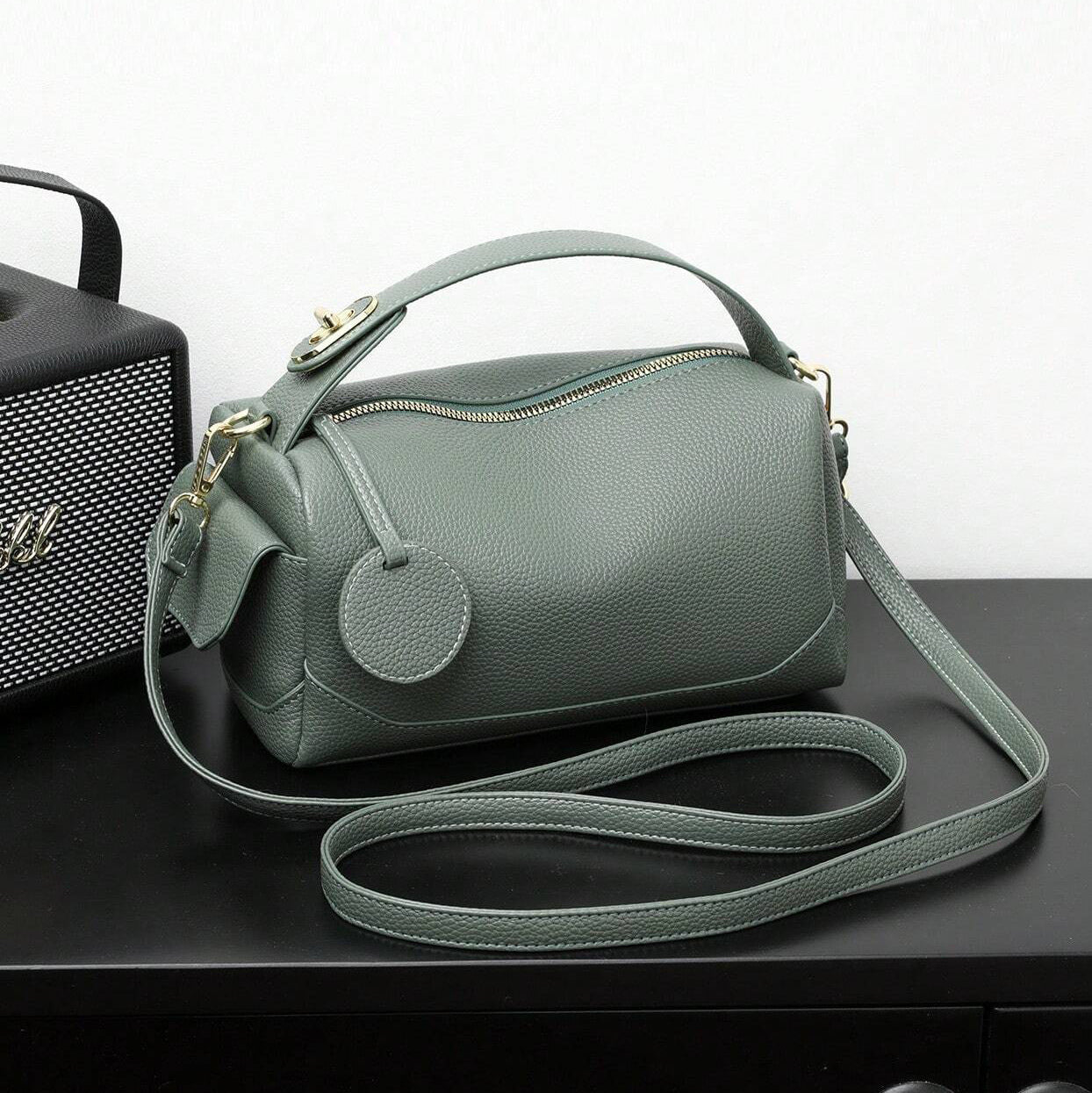 Bags For Women New Fashion Crossbody Soft Leather Large Capacity Commuter Boston Pillow Bag Women'S Bag Portable Shoulder