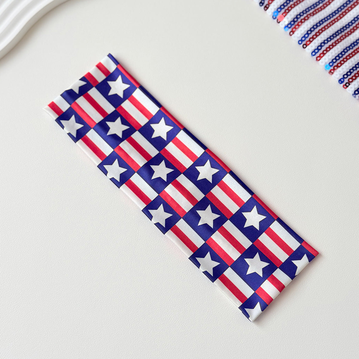 Independence Day Star Stripes High Elastic Sports Headband