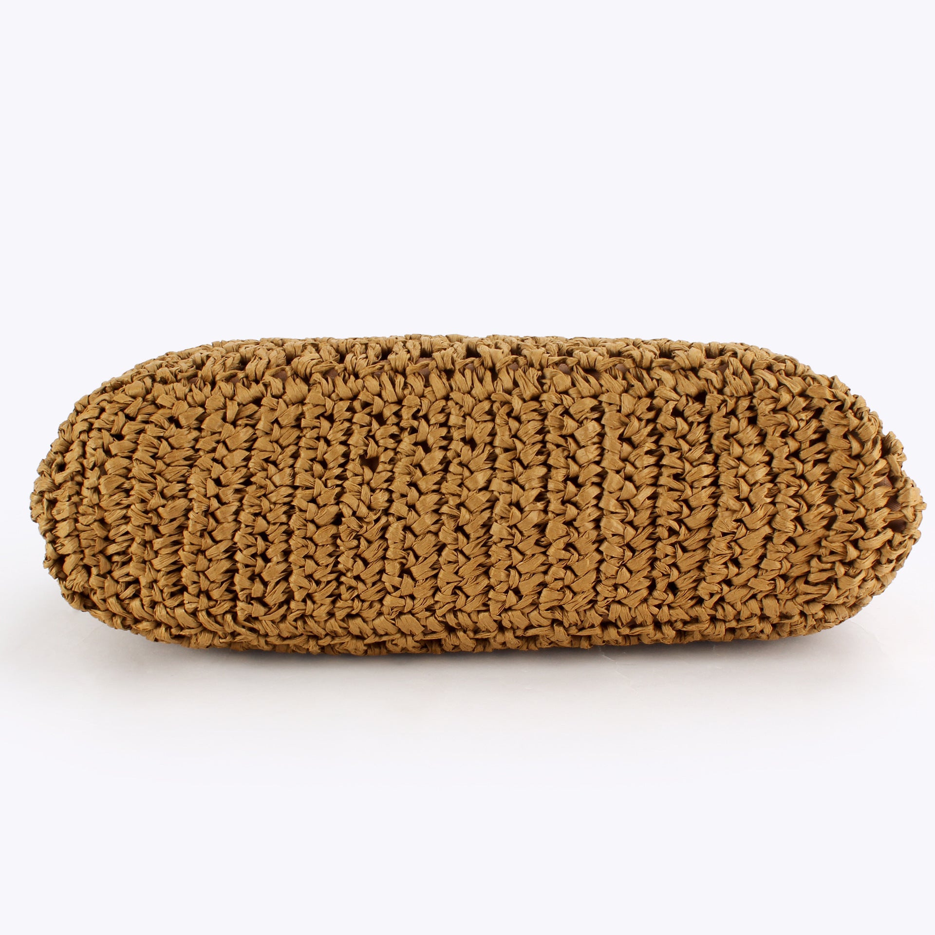 Woven Paper Clutch Convertible Chain Crossbody Bag