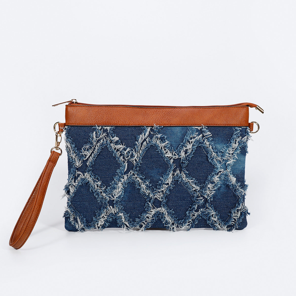 Women Tie-Dye Denim Bucket Bag, Niche Versatile Crossbody Bag