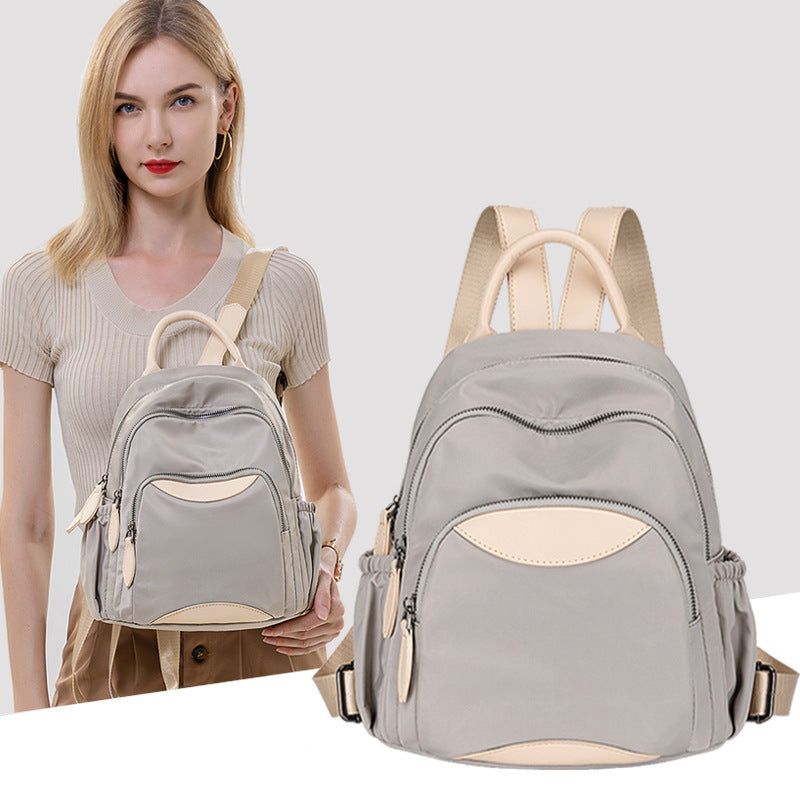 2026 Summer New Oxford Cloth Backpack Women'S Korean Version Easy-To-Match Large Capacity Casual Travel Backpack Student School Bag
