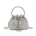 Gradient Full Diamond Tassel Evening Bag