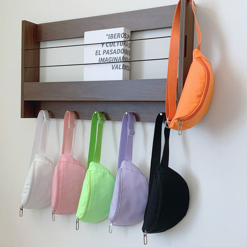 Children's Macaron Color Lightweight Waist Chest Bag