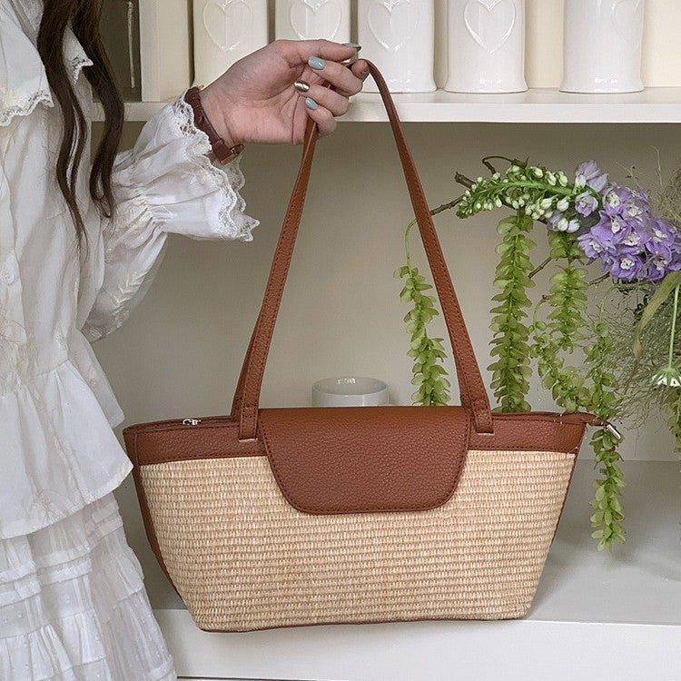 Straw Woven Summer Beach Tote Shoulder Bag