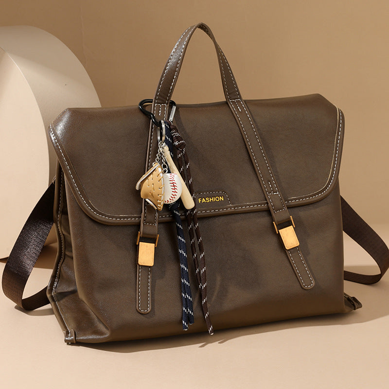 Vintage Convertible PU Leather Backpack Purse