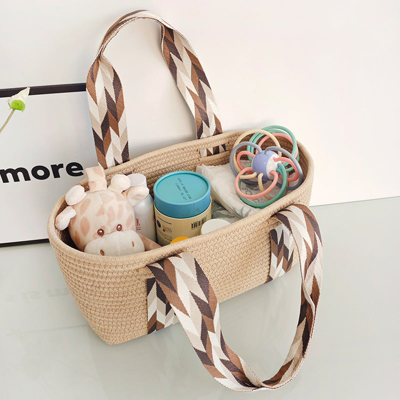 Handmade Large Capacity Straw Picnic Basket