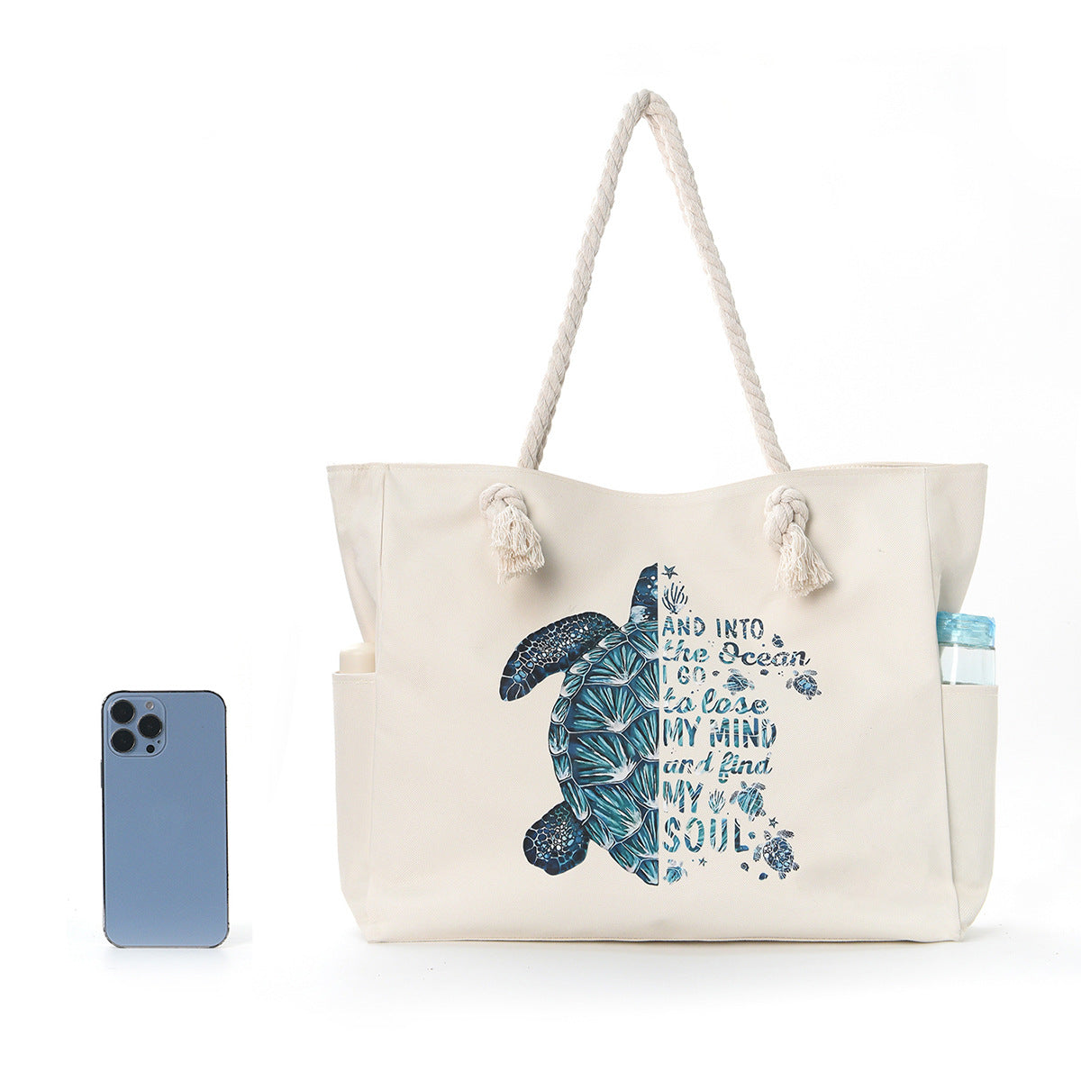 Women Large Capacity Beach Canvas Underarm Bag