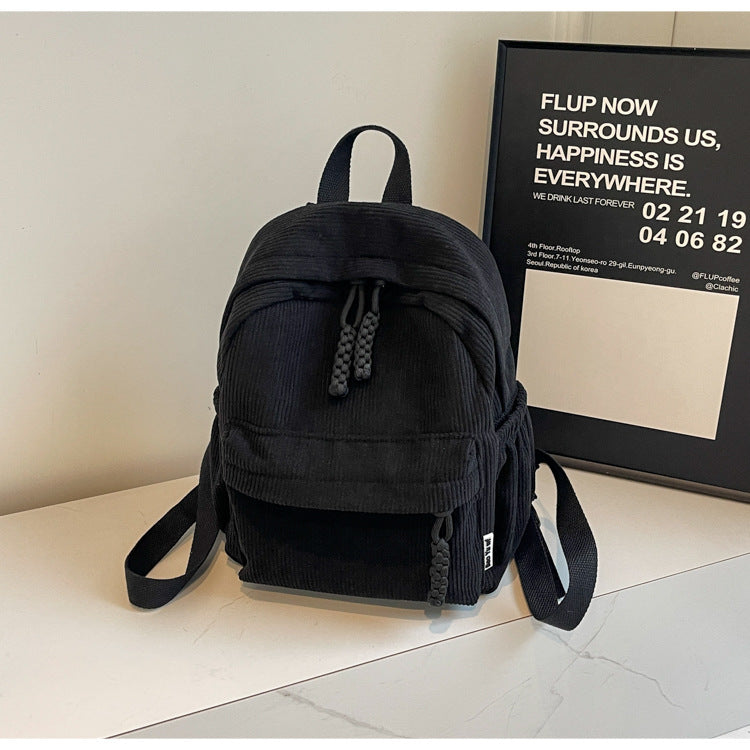 Corduroy Small Forest Casual Backpack